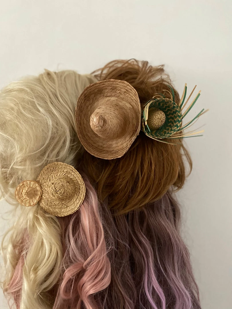 Mystery Artist Vintage Puppet Hat Hair Clip HAIR ACCESSORIES 4 Mystery Artist Vintage Puppet Hat Hair Clip HAIR ACCESSORIES