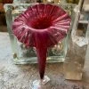 Vintage Swung Ruffle Fuschia Vase