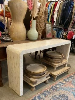 FENG SWAY Capiz Waterfall Sideboard Table ALL HOME DECOR + ODDITIES