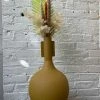 FENG SWAY BUD VASES MCM Fluted Mustard Vase