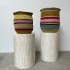 Feng Sway Exclusive Rainbow Stripe Plant Basket ~ 2 Sizes