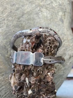 Sterling Snake Nameplate Cuffs~ Joy Heritage Collection