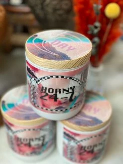 Feng Sway Exclusive CANDLES HORNY 24/7 Soy Wax Candle