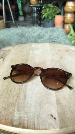 Feng Sway Retro Round Tortoise Sunnies SUNGLASSES