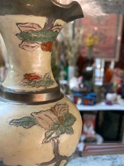 Vintage BUD VASES Antique Indian Cloisonné Femme Vase