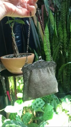 Vintage Turn Of The Century Tiny Chainmail Purse
