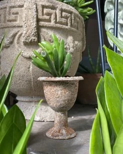 Feng Sway Exclusive Mini Distressed Iron Urn