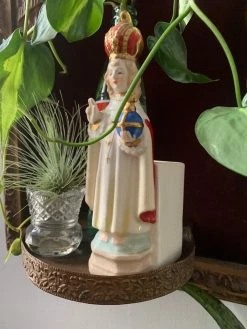 Vintage 40s Saint Vase And Planter