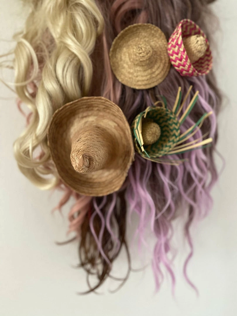 Mystery Artist Vintage Puppet Hat Hair Clip HAIR ACCESSORIES 3 Mystery Artist Vintage Puppet Hat Hair Clip HAIR ACCESSORIES