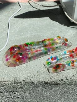 URIEL Confetti Butt Incense Holder CRYSTALS