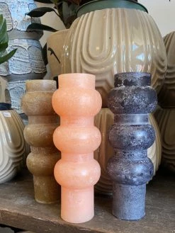 Feng Sway ALL HOME DECOR + ODDITIES Geometric Pillar Candles- Large
