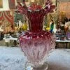 Antique Exploding Strawberry MCM Vase ALL RITUAL