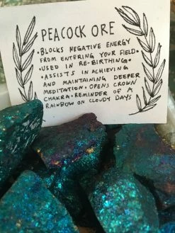 Feng Sway Raw Peacock Ore Crystal CRYSTALS