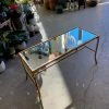 Feng Sway Exclusive Metal Bamboo Framed Coffee Table With Mirror Top ALL HOME DECOR + ODDITIES
