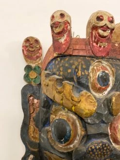 Vintage ALL HOME DECOR + ODDITIES Tibetan Dharmapala Antique Mask