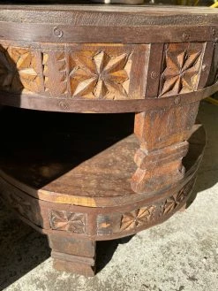 Feng Sway Exclusive Reclaimed Wood Plant Pedestal ALL GARDEN