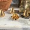 Vintage ALL RITUAL Brass Lotus Incense Holder