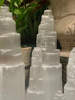 Feng Sway Raw Selenite Tower
