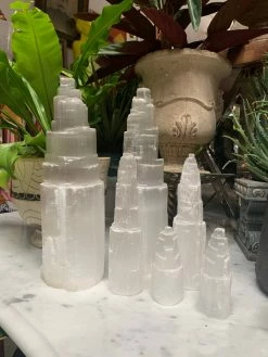 Feng Sway Raw Selenite Tower