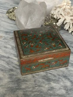 ALL HOME DECOR + ODDITIES Antique Copper Trinket Box