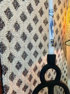 Feng Sway Exclusive Spooky Structural Black Maché Taper Holder