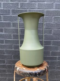 FENG SWAY Sage Metal Urn BUD VASES
