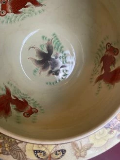ALL HOME DECOR + ODDITIES Groovy Butterfly Vintage Painted Planter