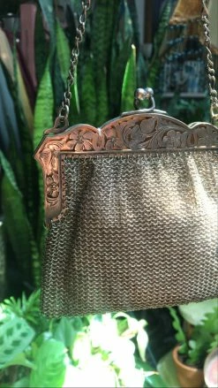 Vintage Turn Of The Century Tiny Chainmail Purse