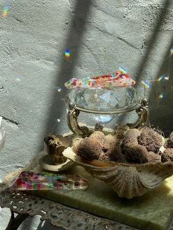 URIEL Confetti Butt Incense Holder CRYSTALS