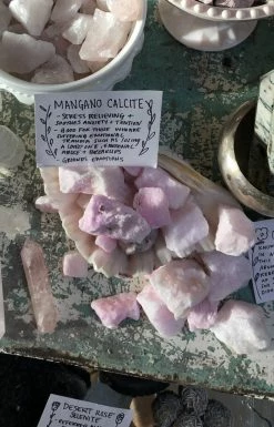 Feng Sway Raw Mangano Calcite Crystal CRYSTALS