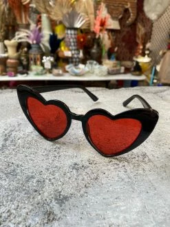 Feng Sway Power Puff Heart Eye Sunnies SUNGLASSES