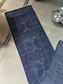 Vintage Indigo Denim Runner Rug