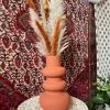 FENG SWAY Ribbed Terra-Cotta Vase