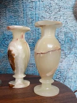 FENG SWAY ALL ALTAR DECOR Lemon Calcite Stone Vase