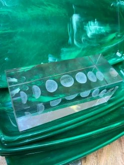 Lucite Moon Phase Paper Weight ALL HOME DECOR + ODDITIES