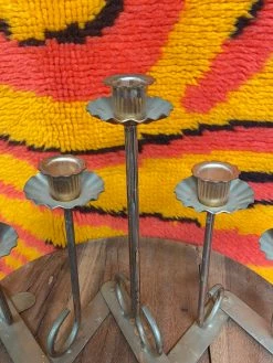 FENG SWAY Adjustable Brass Five-Tulip Candle Holder GIFTS