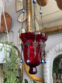 Vintage Moroccan Evil Eye Votive