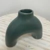 Feng Sway Arch Teal Bud Vase