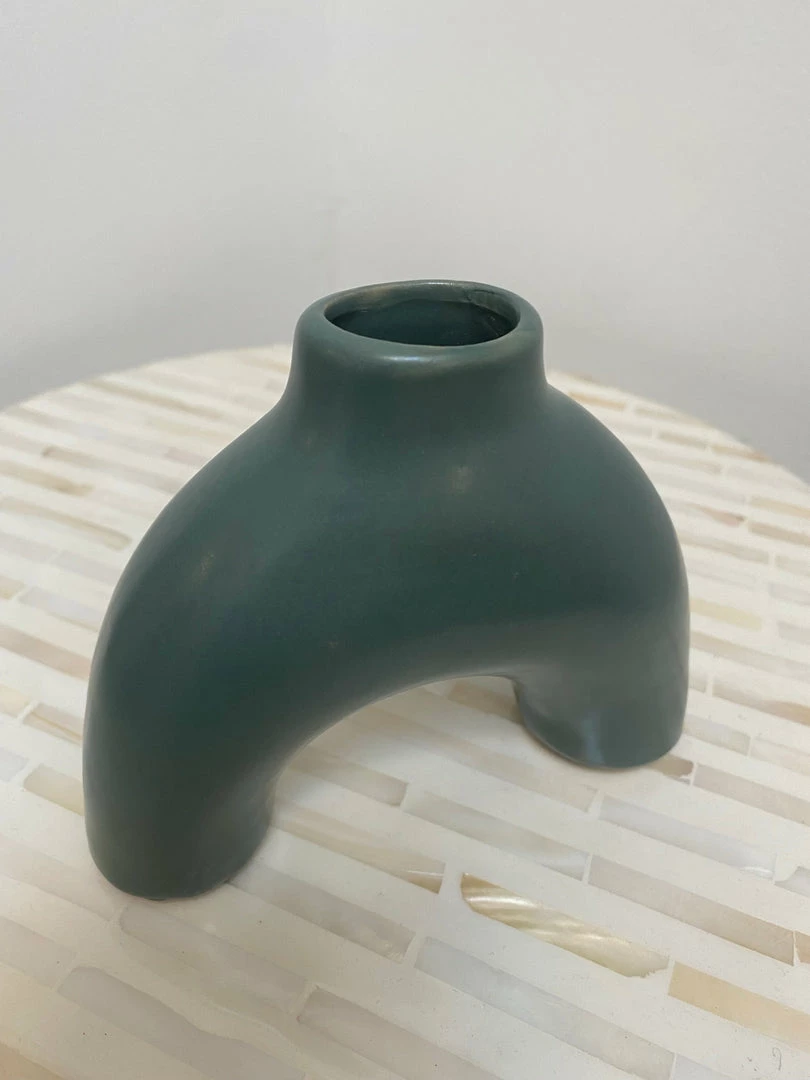Feng Sway Arch Teal Bud Vase 3 Feng Sway Arch Teal Bud Vase