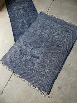 Vintage Indigo Denim Area Rug ALL HOME DECOR + ODDITIES