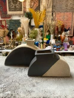 Feng Sway BUD VASES Minimal Cartoon Stoneware Vases 9 Feng Sway BUD VASES Minimal Cartoon Stoneware Vases