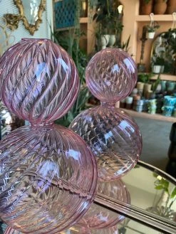 Feng Sway Hot Pink Blown Glass Vessel