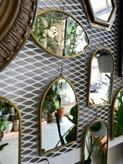 Feng Sway Mystic Brass Framed Petite Mirrors ~ 3 Styles