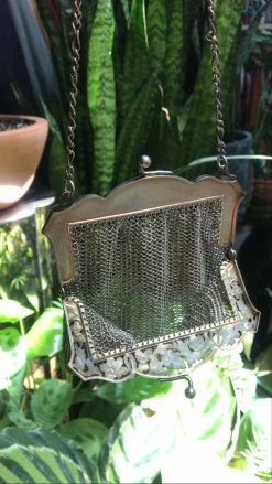 Vintage Turn Of The Century Tiny Chainmail Purse