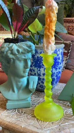 Feng Sway Exclusive FUN Turquoise Stoneware Bust Vase