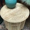 Vintage Hand Carved Collapsible Table