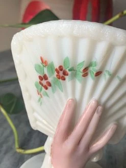 FENG SWAY GIFTS 40s Hand Holding Fan Vase