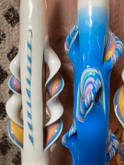 Feng Sway Carved 10" Pillar Candle